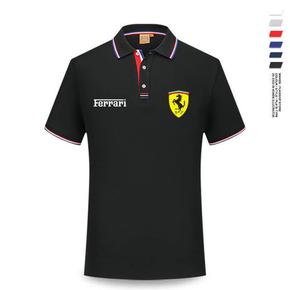For Ferrari F430 Stradale 458 488 612 F12 High Quality F1 Racing Team Sport Training Short-sleeved Summer Men Women POLO T-shirt