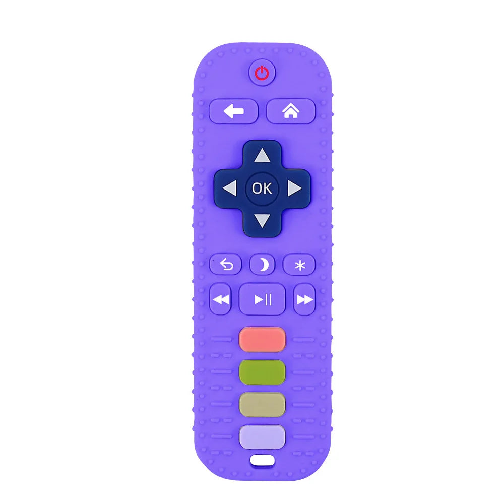 Baby Silicone Teether Toy TV Remote Control Shape Teething Chewing Toy soothing teething Pain Kids Teething Toy Baby Accessories
