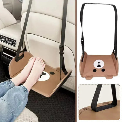 Car Travel Rest Foot Mat Portable Car Rear Seat Hanging Hammock Office Footrest Suspension Adjustment Car Interior Design Access
