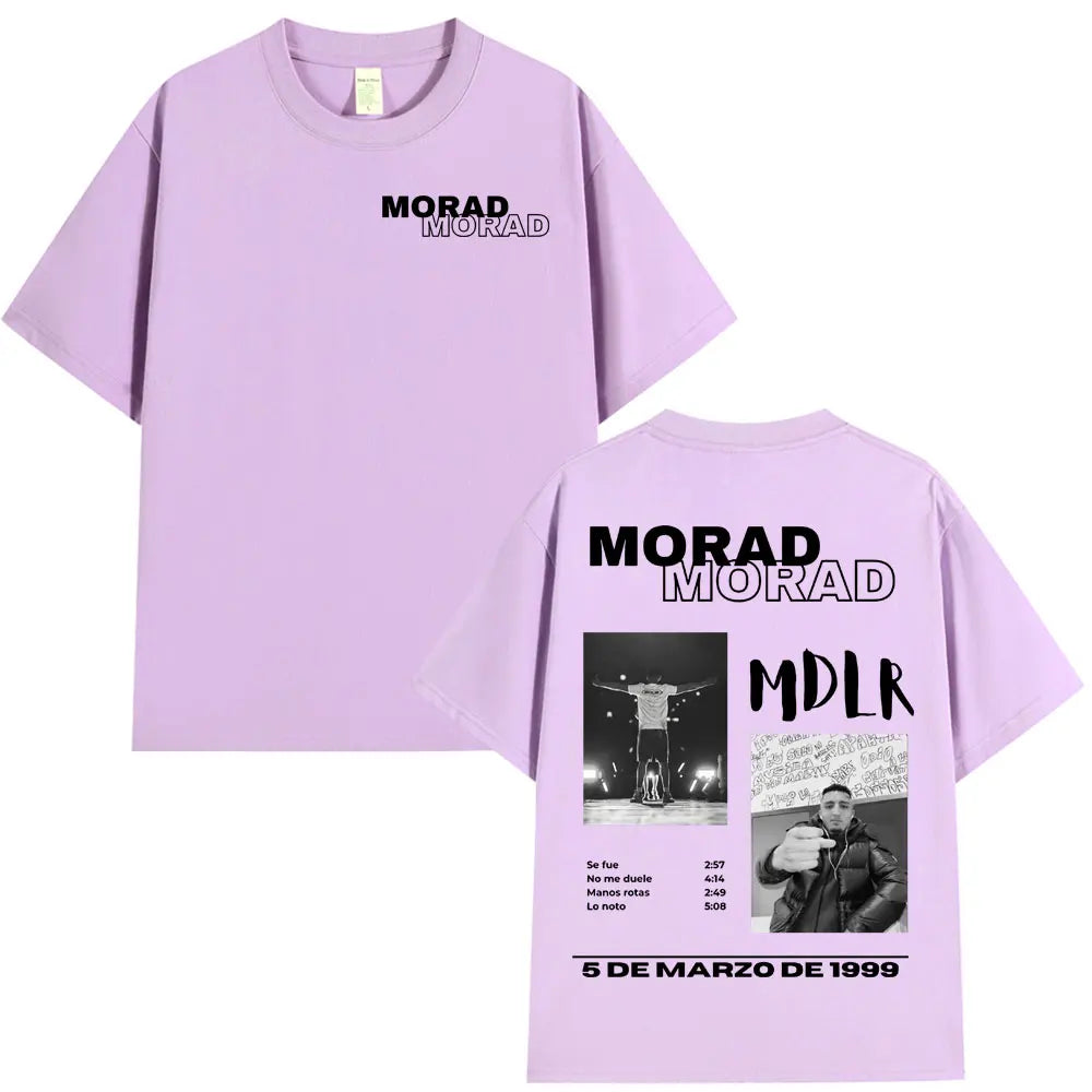 Rapper Morad MDLR Tour Album T Shirt Men's Women High Quality Cotton Tee Shirt Fashion Hip Hop Short Sleeve T-shirts Streetwear
