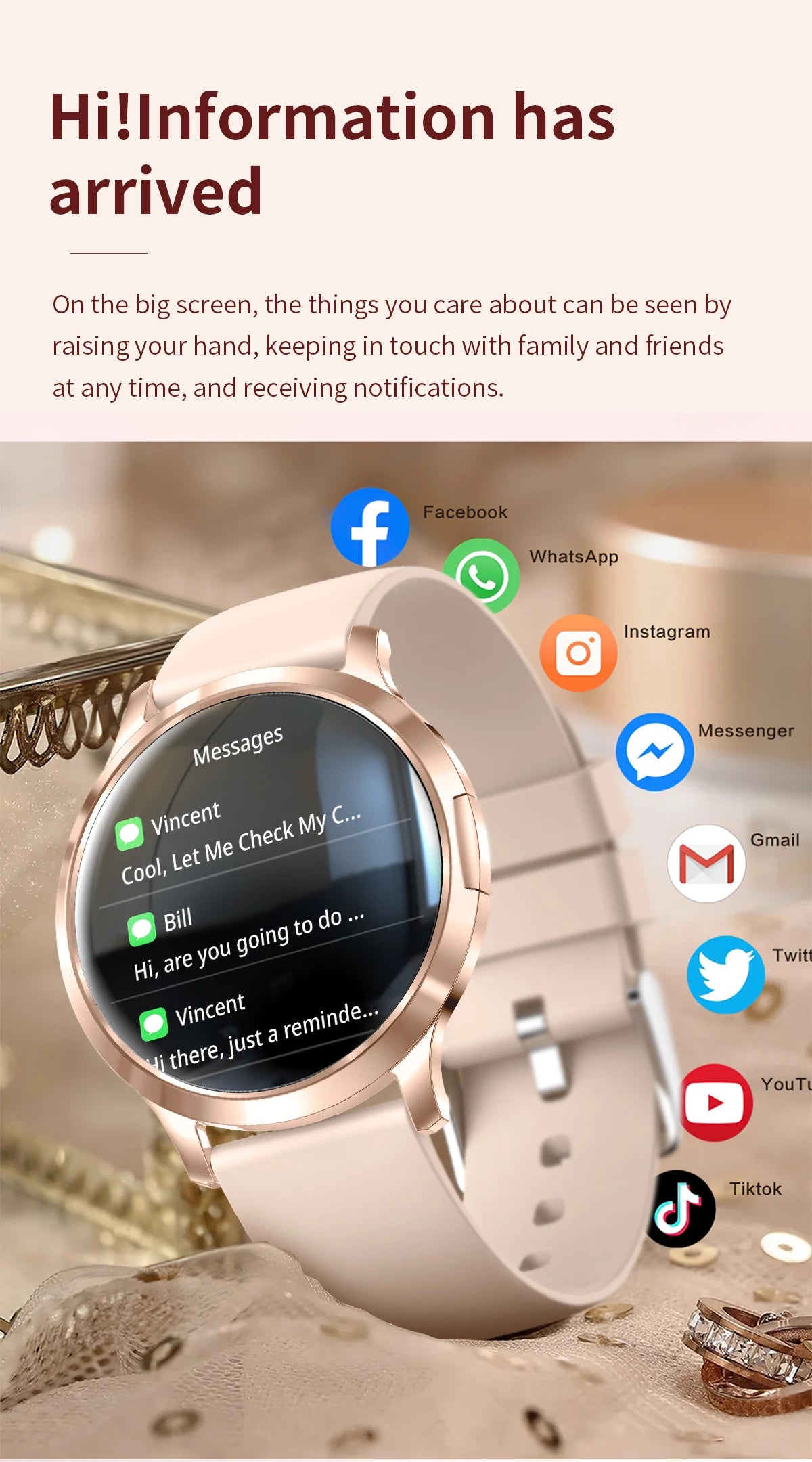 2025 New Smart Watch For Women Gift 1.32 Inch Full Touch Screen Sports Fitness Watches Bluetooth Calls Digital Smartwatch Ladies