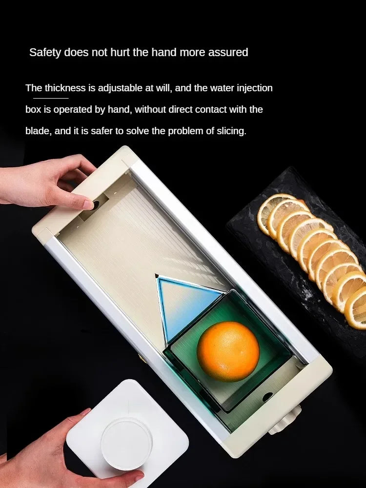 Fruit Slicer Milk Tea Shop Lemon Manual Cut Fruit Artifact Commercial Household Fruit Tea Slicer Home Appliance 삼겹살 Vevor