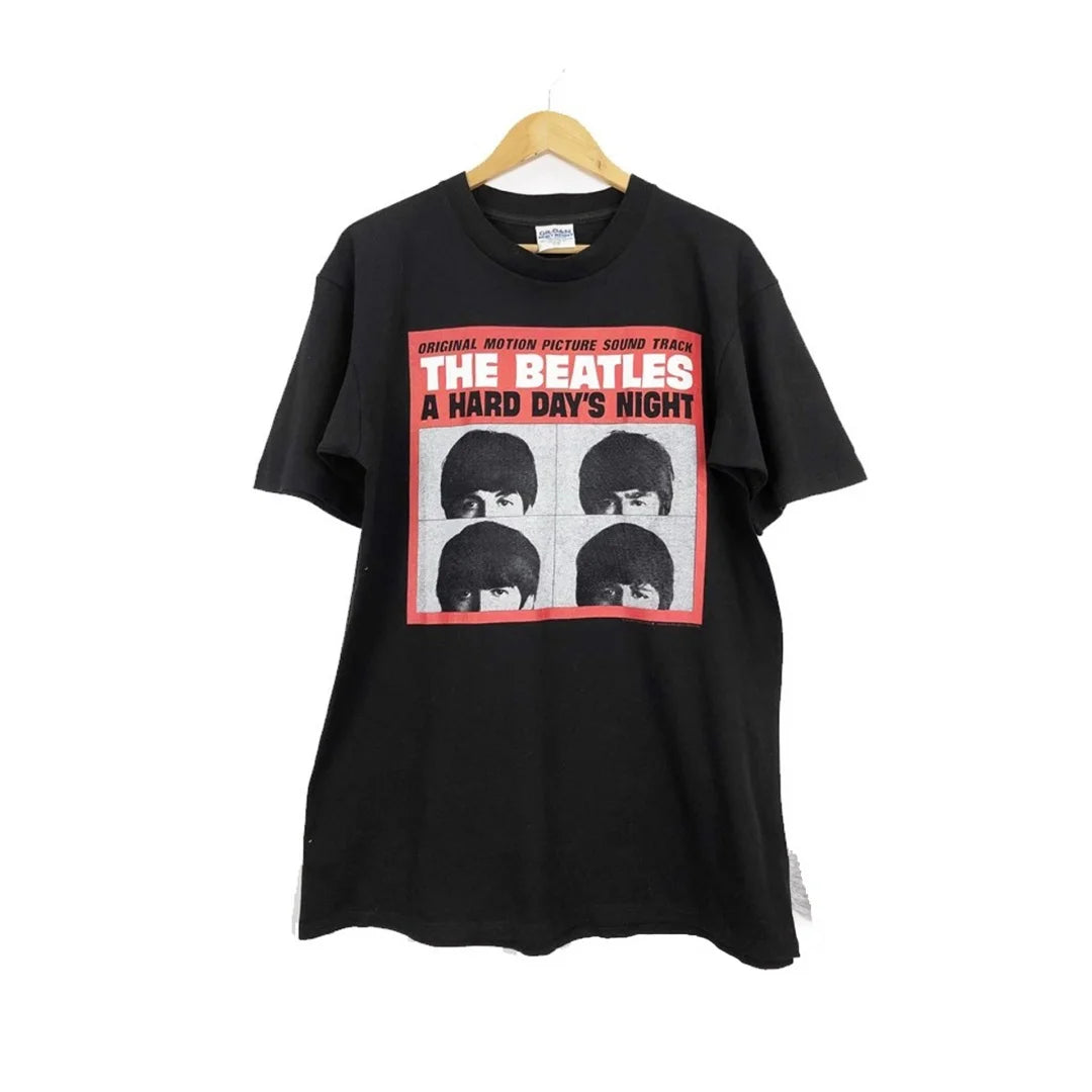 Vintage Rock Short-Sleeved T-Shirt By The Beatles Summer Fashion Pure Cotton Men's T-Shirt Children's Clothing Tee Y2k Woman