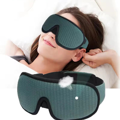 3D Contour Sleep Eye Mask Suitable for Side Sleepers -100% Blackout Soft and Stress Free - Suitable for Travel Napping Yoga