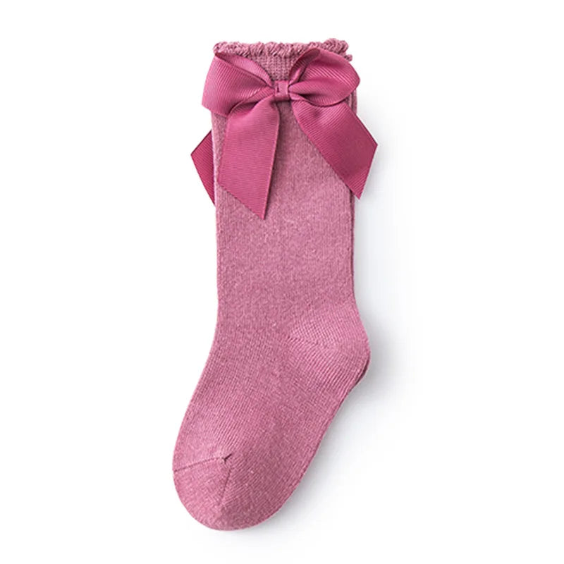 Baby Accessories New Girls' Socks Spring Summer Bow Princess Mother Kids Socks Wholesale Korean Children's Cotton Floor Socks