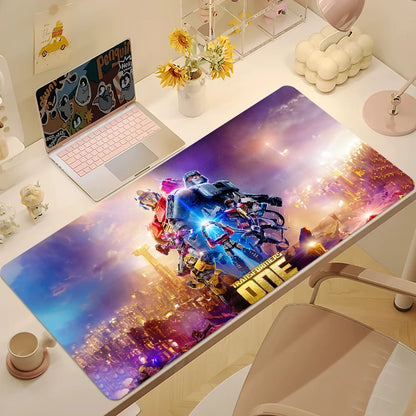 Cartoon T-Transformers One Mouse Pad Desk Mat Large Non-slip Anti-fray Keyboard Ergonomic Office Rubber PC Home Custom