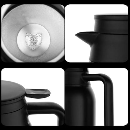304 Stainless Steel Kettle Thermos 1.5L Big Capacity Double Wall Vacuum Insulated Flask Portable Travel Coffee Pot Hot Water Jug