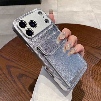 Card Slot Pocket Holder Wallet Case for iPhone 17 Air 16 E 15 14 12 13 Mini 11 Pro Max X XS XR 7 8 Plus Shockproof Leather Cover