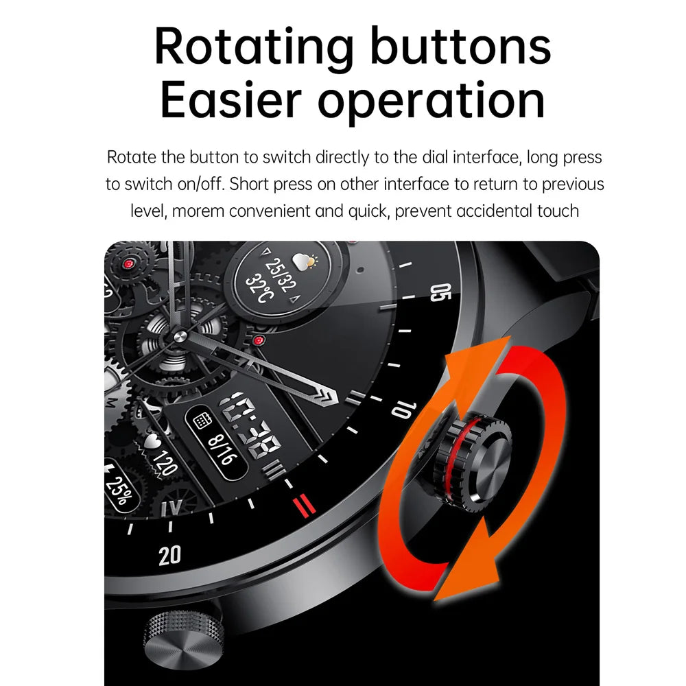 Originl Smart Watches Men NFC Bluetooth Call Fitness Clock Waterproof Sport Watch Wrist Smartwatch for Women Android Phones 2025