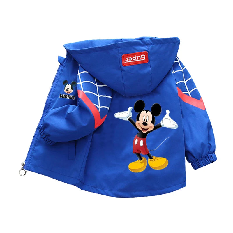 Sanrio kuromi Children Girls Hooded Jacket Coat 2026 Autumn Baby Boy Cartoon Cars Long Sleeve Casual Clothing Kids Outerwear