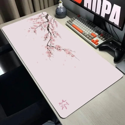 Cherry Blossom scenery mouse pad game washable rubber plus long table mat non-slip home office decorative computer accessories