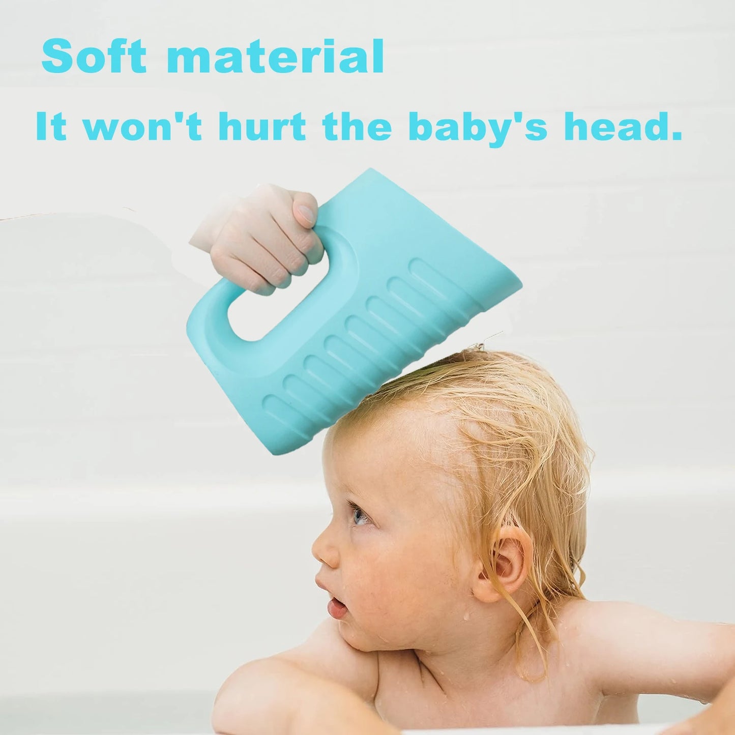 Baby Shampoo Cup Eva Soft Material  Child Washing Hair Cup Kids Bath Tool Multifunctional Bathroom Products