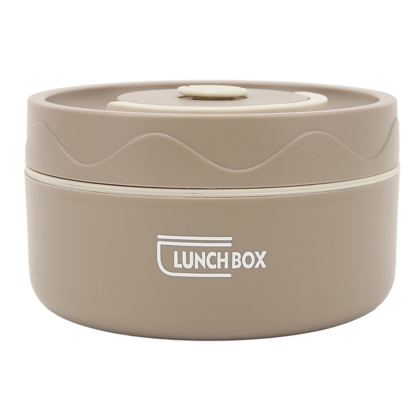 440ML Thermal Cooking Pot 304 Stainless Steel Double Layer Portable Round Shape Thermal Lunch Container Insulated Food Container