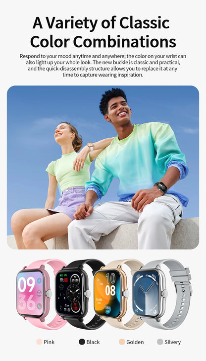 New Smartwatch 1.83'' HD Screen BT Call Health&Sleep Monitoring Kids Smart Watch Waterproof Fashoin Sport Bracelet For Women Men