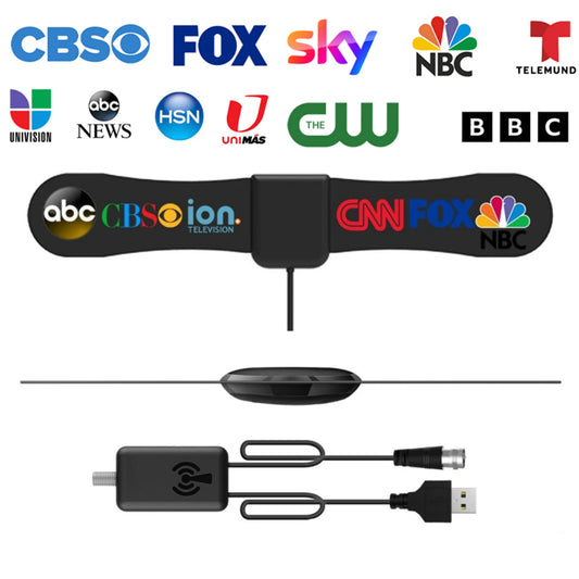 TV Antenna  Digital Antenna for Smart TV 4K 1080p HD Digital VHF UHF All TV's for Local Channels, Smart Switch Signal Booster