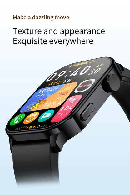 LIGE NEW Smart Watch Daily Monitoring Voice Assistant Wireless Call Notification Music Control Men Women Waterproof Smartwatch