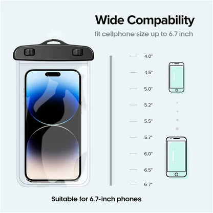 IPX8 waterproof universal phone cases water proof bag swim phone protector pouch PV cover for iPhone 15 14 Samsung Oppo Vivo