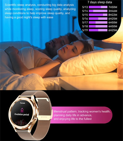 2025 New Smart Watch 6 Classic Smart Watch Fashion Men Sports Fitness Waterproof Heart Rate AMOLED HD Bluetooth Call Smartwatch