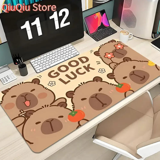 Cute Capybara Mouse Pad Keyboard Mousepad lauge 1200X600 mm Desk Mat PC Gamer Office Carpet Home Table pad