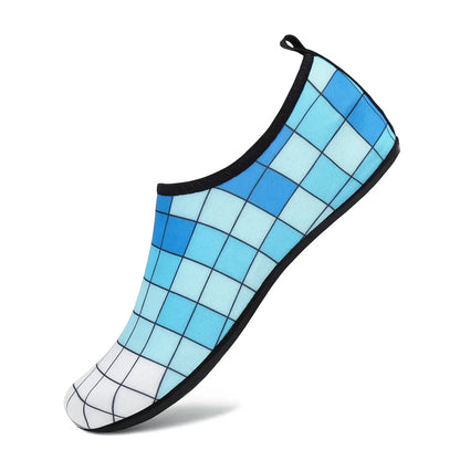 Beach Sock Barefoot Shoes Unisex Water Shoes Men Women Swimming Upstream Sneaker Quick Dry Light Yoga Aqua Shoe Striped Colorful