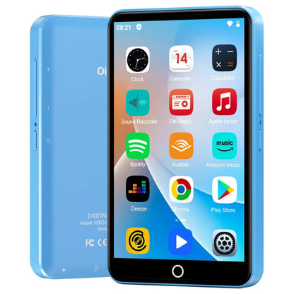 80GB (16GB+64GB) MP3 Player Android 9.0 with Bluetooth and WiFi, 4.0-inch with speakers, FM radio, eBooks, capacity up to 512GB