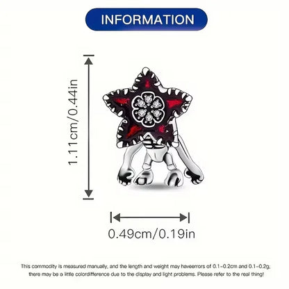 Disney Plata De Ley 925 Silver Charm Monster Activity Flowers Pendant Beads Original Women Bracelets Bangles DIY Jewelry Gift