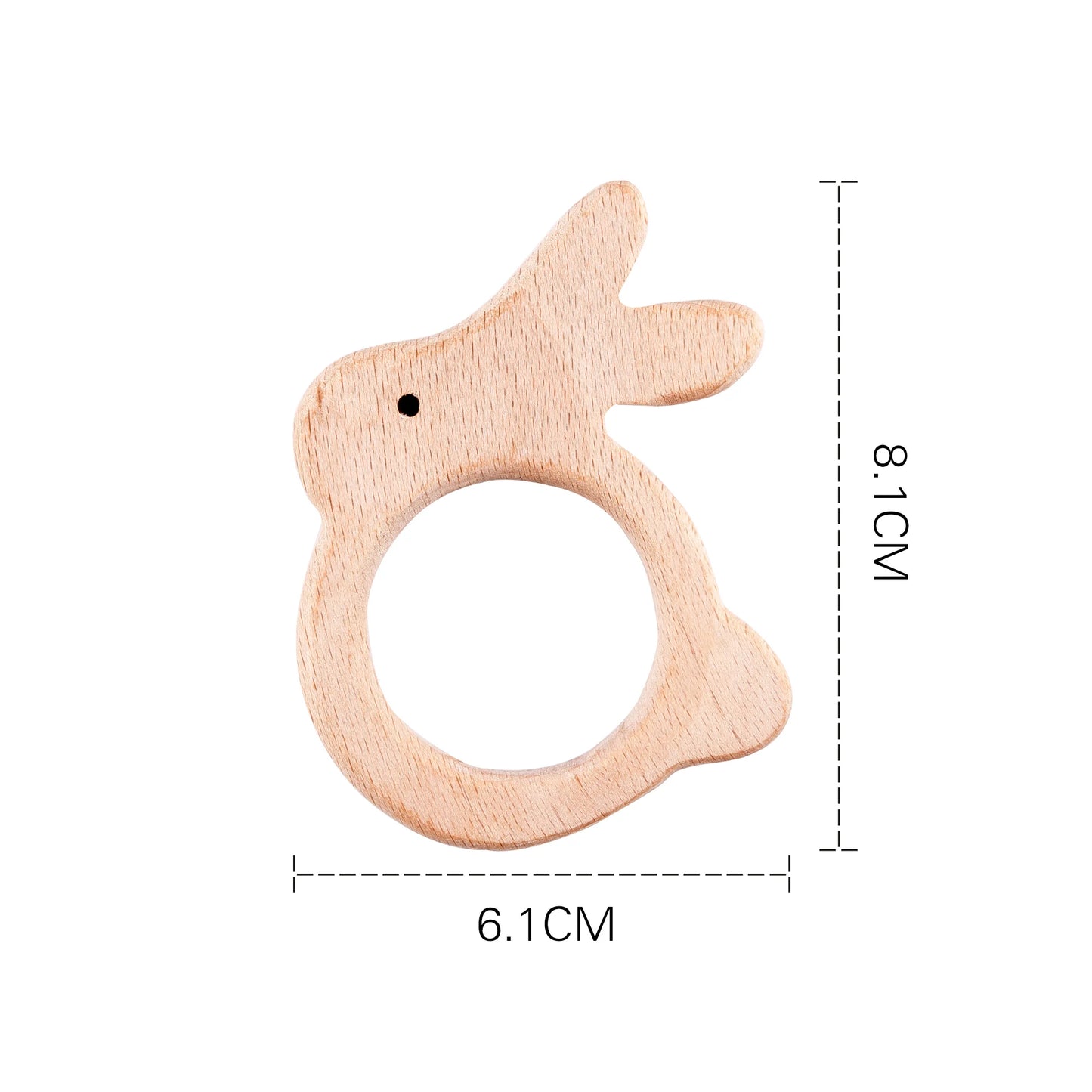 10pc Baby Wooden Teether Beech Bee Pacifier Teeth Pendant Wooden Baby Gym Toys Montessori Animals Baby Products Newborn Gift Kid