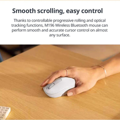 Logitech M196 Wireless Bluetooth Mouse Laptop Business Office Home Mouse Portable Comfort Logi Mouse