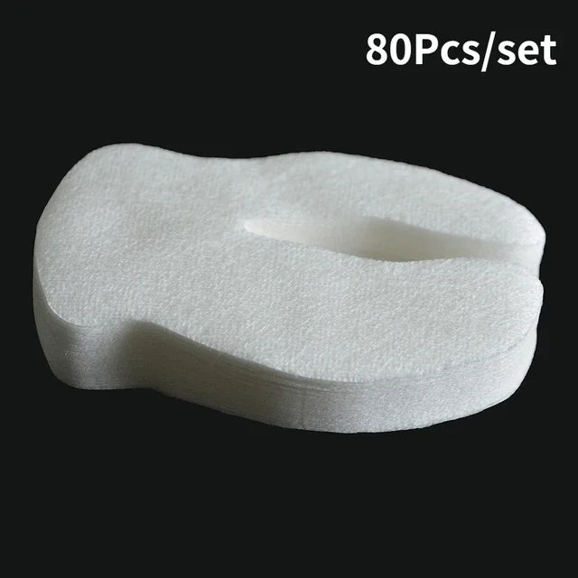 80Pcs/Bag Eye Mask Paper Sheet Ultra-thin Beauty Salon Eye Care Tools Silk Technology DIY Cosmetic Paper Mask 2 Style for choose