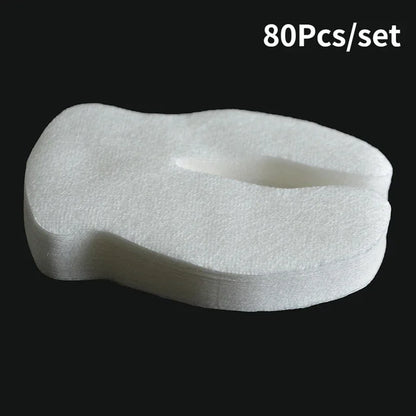 80Pcs/Bag Eye Mask Paper Sheet Ultra-thin Beauty Salon Eye Care Tools Silk Technology DIY Cosmetic Paper Mask 2 Style for choose