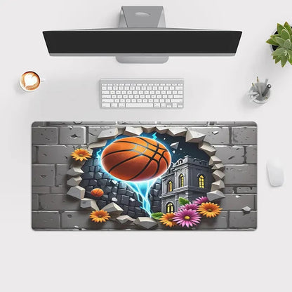 Basketball pattern Mouse Pad  Computer Office Game Table Mats XXL Rubber Anti-slip Gaming Keyboard Long Desk Pads playmat