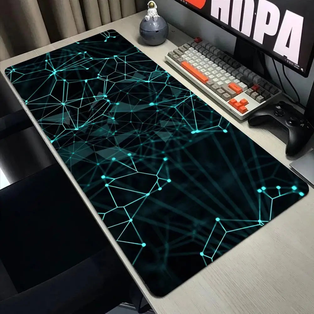 Polygons Mouse Pad Large Computer Office Game Table Mats XXL Rubber Anti-slip Gaming Keyboard Mousepads Long Desk Pads