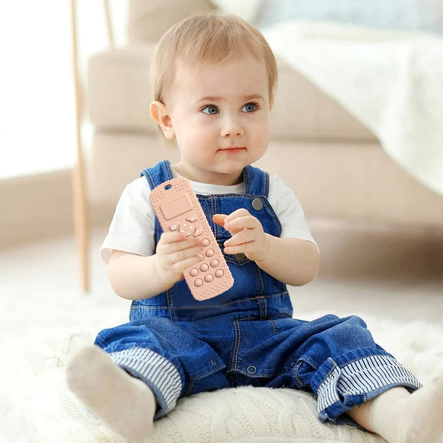 Mother Kids 1PC BPA Free Silicone Baby Toys TV Remote Control Shape Teether Toys Newborn Rodent Chewing Toys Baby Accessories