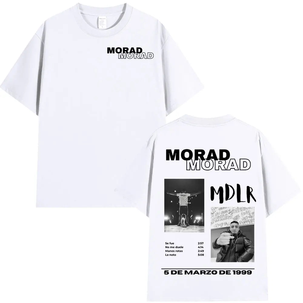 Rapper Morad MDLR Tour Album T Shirt Men's Women High Quality Cotton Tee Shirt Fashion Hip Hop Short Sleeve T-shirts Streetwear