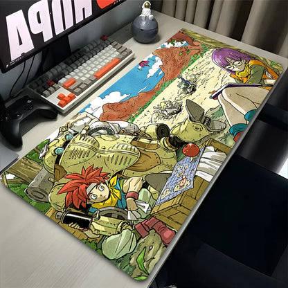 Mouse Pad Office Computer C-chrono T-trigger Desk Mat Table Keyboard Pad Laptop Gaming Accessories Mousepad Non Slip Mouse Mat