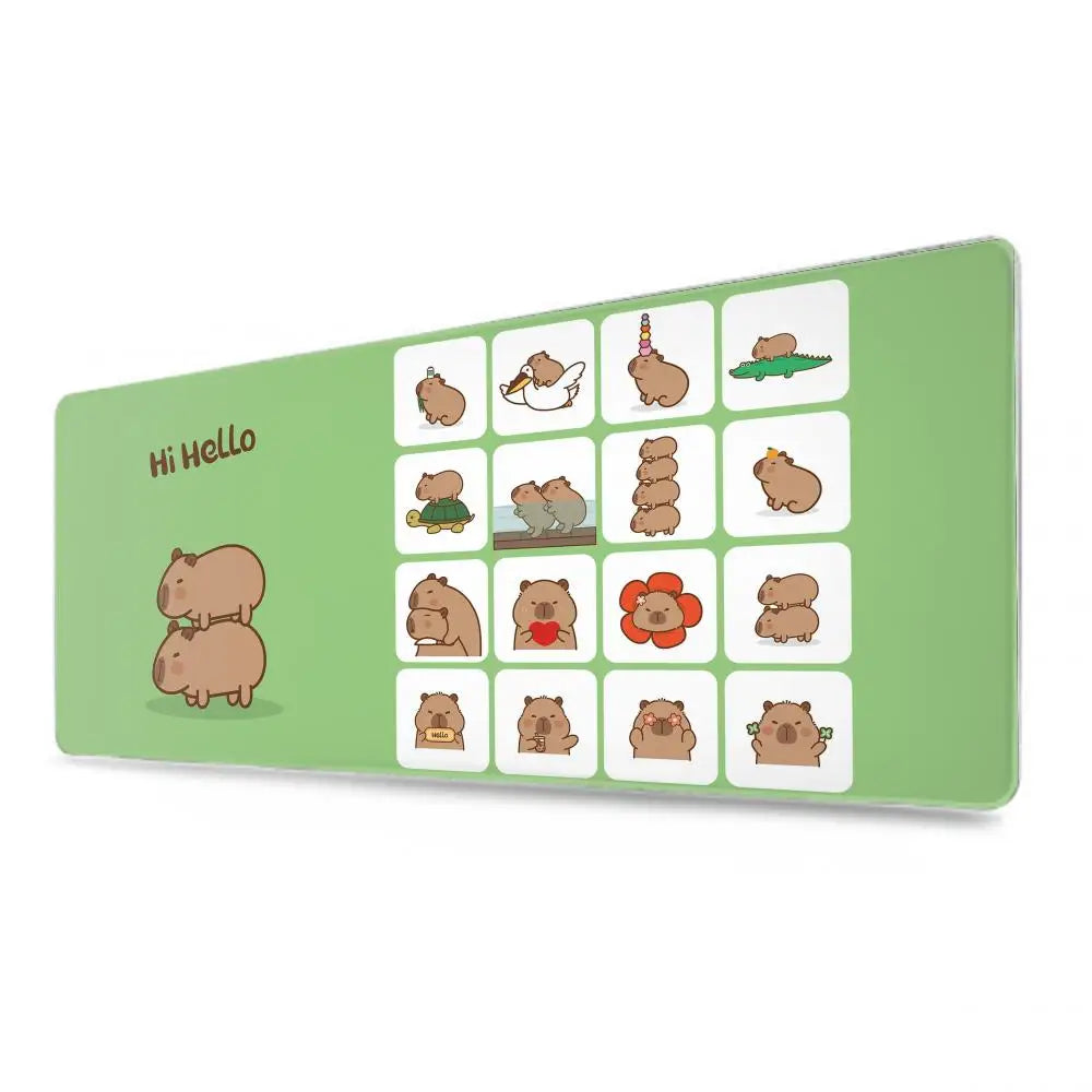 Cute Capybara Mouse Pad Keyboard Mousepad lauge 1200X600 mm Desk Mat PC Gamer Office Carpet Home Table pad