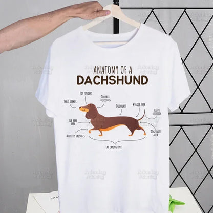 Anatomy Dachshund Dog I Do What I Want T Shirt Men Retro Washed Tops Tees Harajuku Tshirt Streetwear Hip Hop Male T-shirts