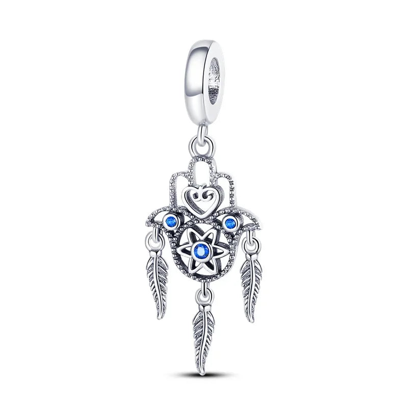 Hot Sale 925 Silver Color Evil Eye Charm Demon Eye Bead For Original  Bracelet&Bangle DIY Making Fashion Jewelry Gift