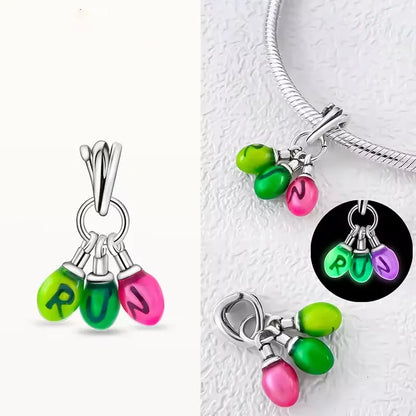 Disney Plata De Ley 925 Silver Charm Monster Activity Flowers Pendant Beads Original Women Bracelets Bangles DIY Jewelry Gift