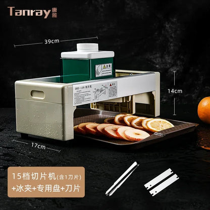 Fruit Slicer Milk Tea Shop Lemon Manual Cut Fruit Artifact Commercial Household Fruit Tea Slicer Home Appliance 삼겹살 Vevor