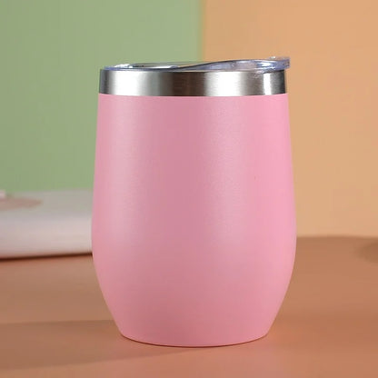 12oz Eggshell Cup Stainless Steel Thermos Bottle Portable Coffee Cups Water Bottle Travel Household Office School Drinking Tools