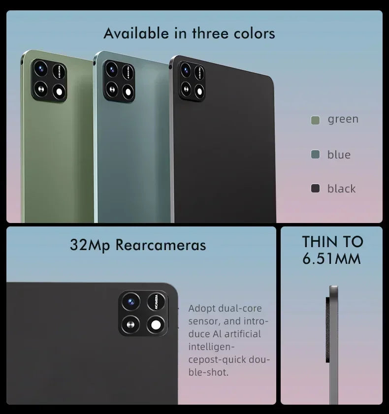 2025 Global Version Pad 7S Pro Ultra Snapdragon 8GEN3 Android 14 Tablet 11Inch HD 22GB+2TB 20000 mAh 5G Dual SIM Wifi Tables PC