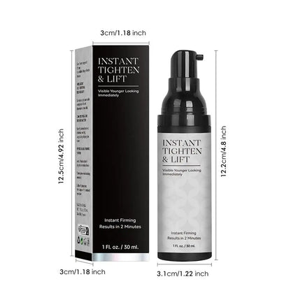 2 Minutes Instant Tighten & Lift Facial Cream Moisturizing Hydrating Smoothing Face Serum for All Skin Types Eye Skin Care