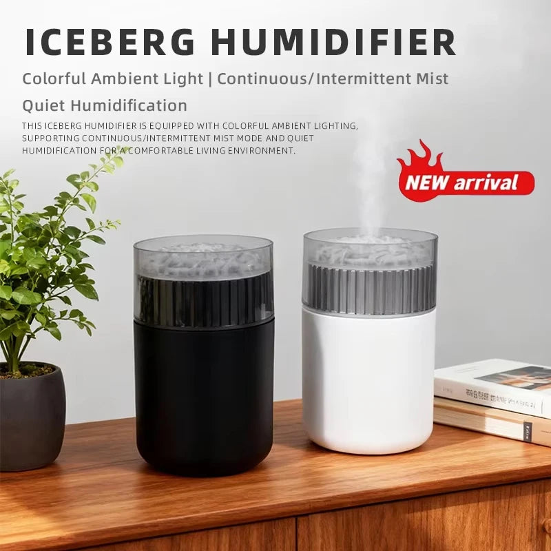 Mini USB Humidifier With Multicolor Night Light Quiet Personal Mist Maker Vehicle Aromatherapy Diffuser For Home Office