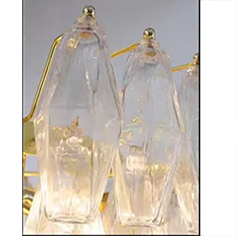 Modern Murano Glass Pendant Lamp Colorful Wish Bottle Electroplated Brass Silver Round Dimmable Ceilings Lustre