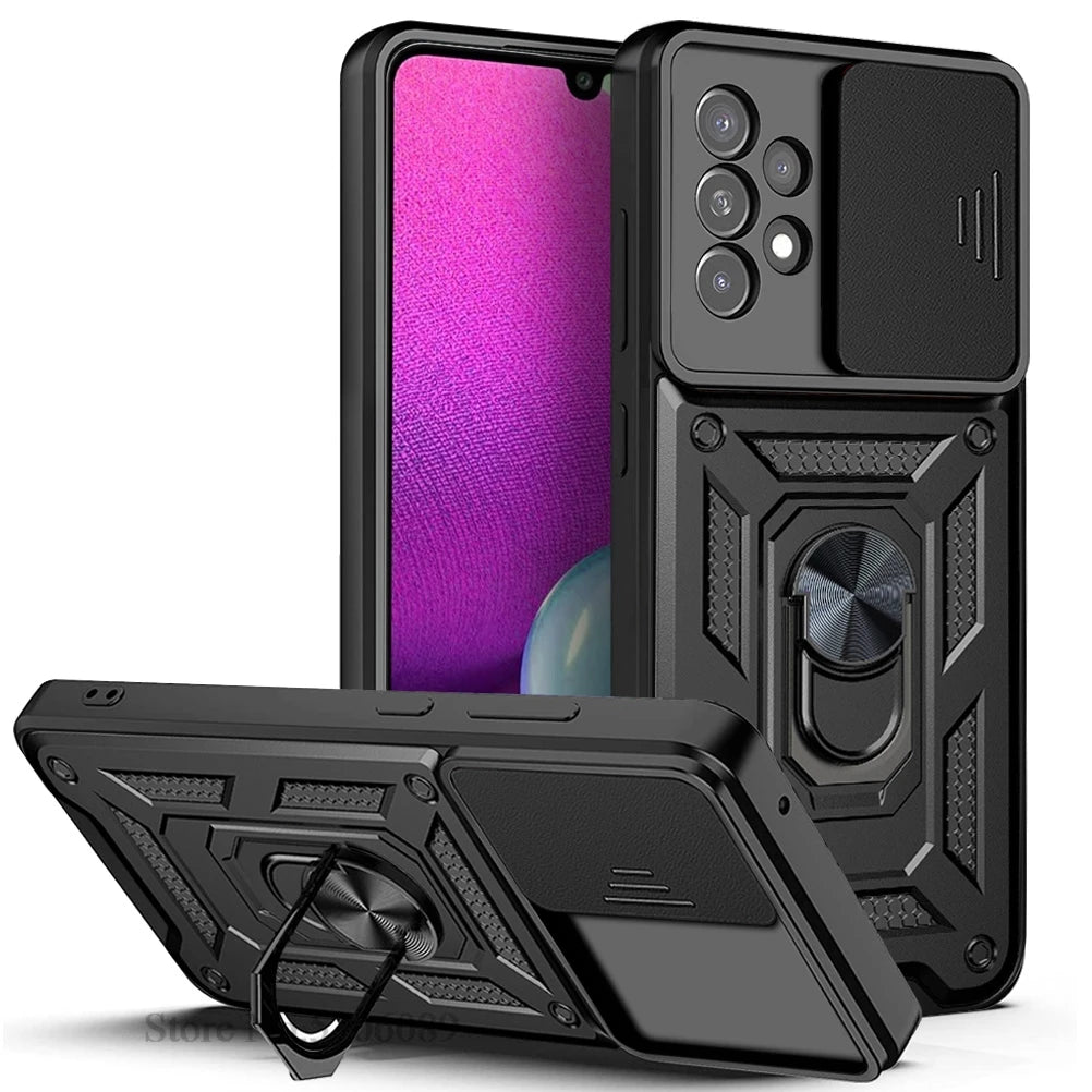A52 A52s For Samsung A52S 5G Case Shockproof Slide Lens Protector Armor Phone Cover For Samsung Galaxy A52 5G Case Coque Fundas