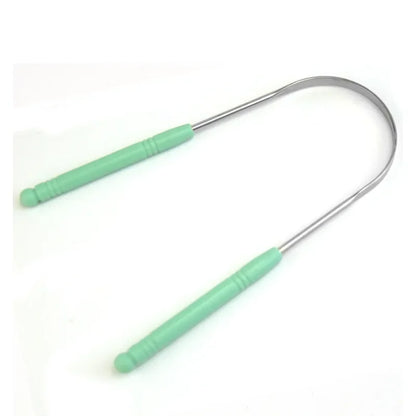 혀 스크레퍼 Hot 1PC Stainless Steel Tongue Scraper Cleaner Fresh Breath Cleaning Coated Tongue Toothbrush Oral Hygiene Care Tools