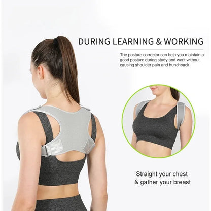 Unisex Adjustable Back Posture Corrector Support Brace for Men And Women Clavicle Spine Shoulder Correction Belt Strap