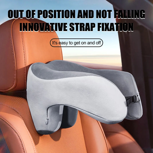 Travel Neck Pillow Slow Rebound Memory Foam U-shaped Pillow Comfortable Soft Car and Airplane Neck Pillow Office Nap