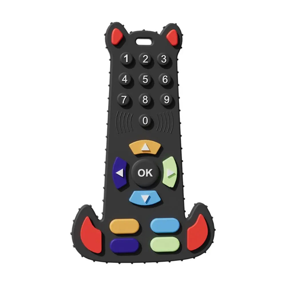 Baby Silicone Teether Toys Remote Control Shape Teether Rodent Gum Pain Relief Teething Toy Kids Sensory Teether Toys